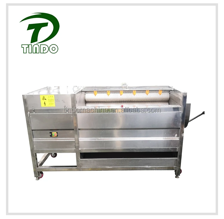 small industry Vegetable processing Machines Brush cleaning peeling machine hot sale onion peeling machine