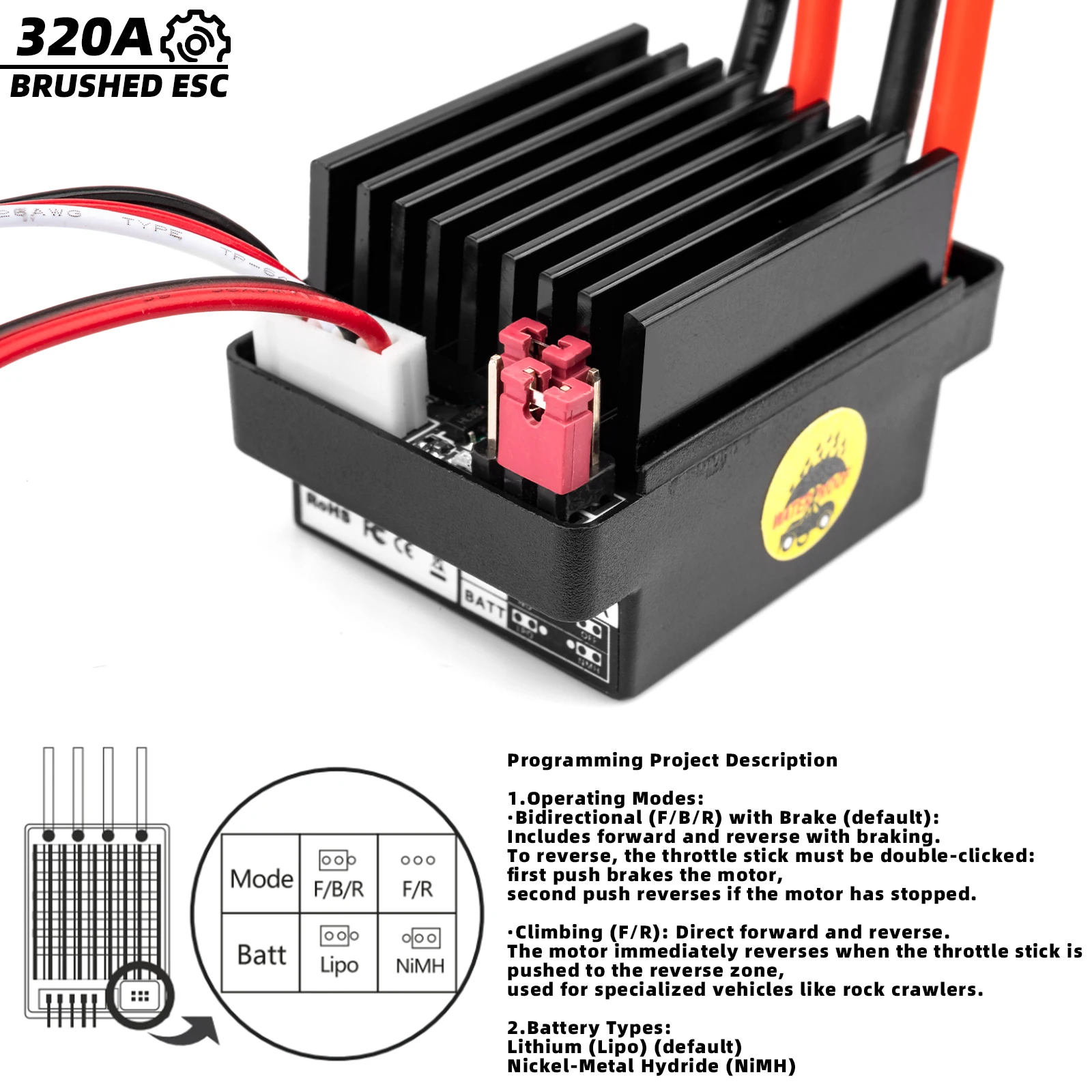 3660 3800KV 4 pôles moteur brushless sans capteur avec 60A électronique 3660 3800KV 4 pôles moteur brushless sans capteur avec 60A électronique