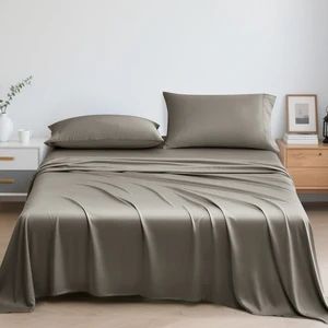 Customized 100% Eco-Friendly Bamboo Bed Sheet Sets Nature-Inspired Breathable Fabric for Home Use