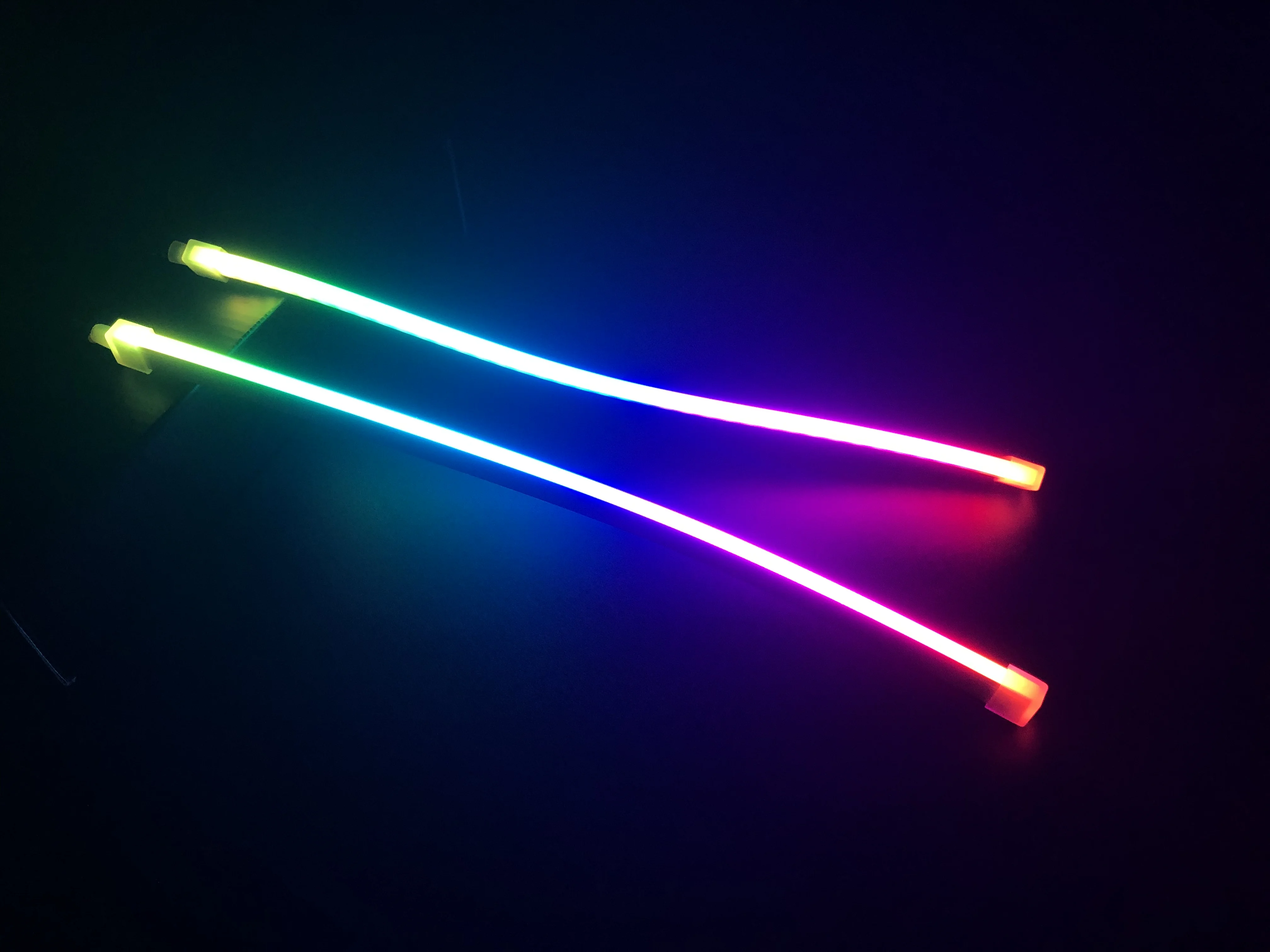 New Sequential RGB LED Headlight Strip Lights Flexible DRL Strip Lighting with RGBW Flow Series Tubes