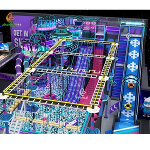 Most Popula Indoor Playground for Kids Entertainment Mall Custom Design Indoor Trampoline Park Commercial Solution