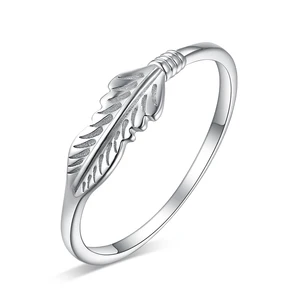 Keiyue Customizable Women's Trendy Zircon Fashion Rings Leaf Design Wholesale Jewelry Custom Designed Wrap