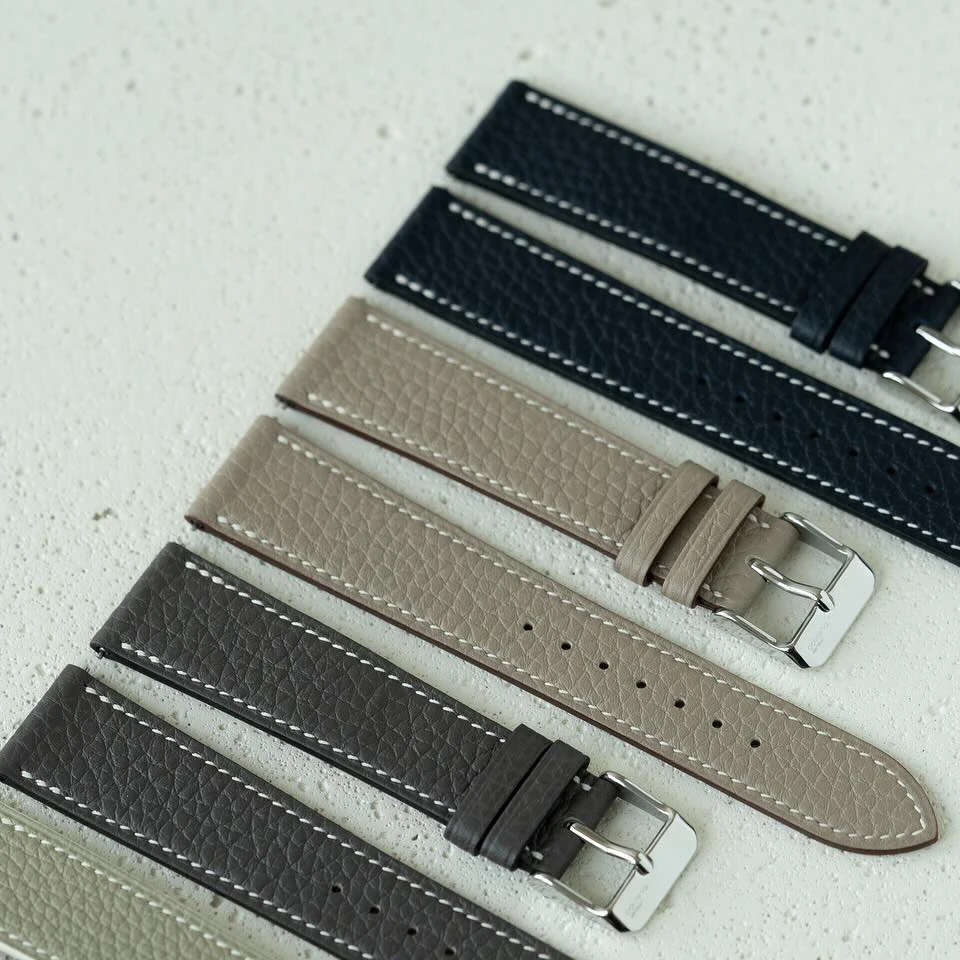 For Hermes Leather Watch Strap Luxury Women Men Universal Bracelet 20mm  Watch Bands for Rolex