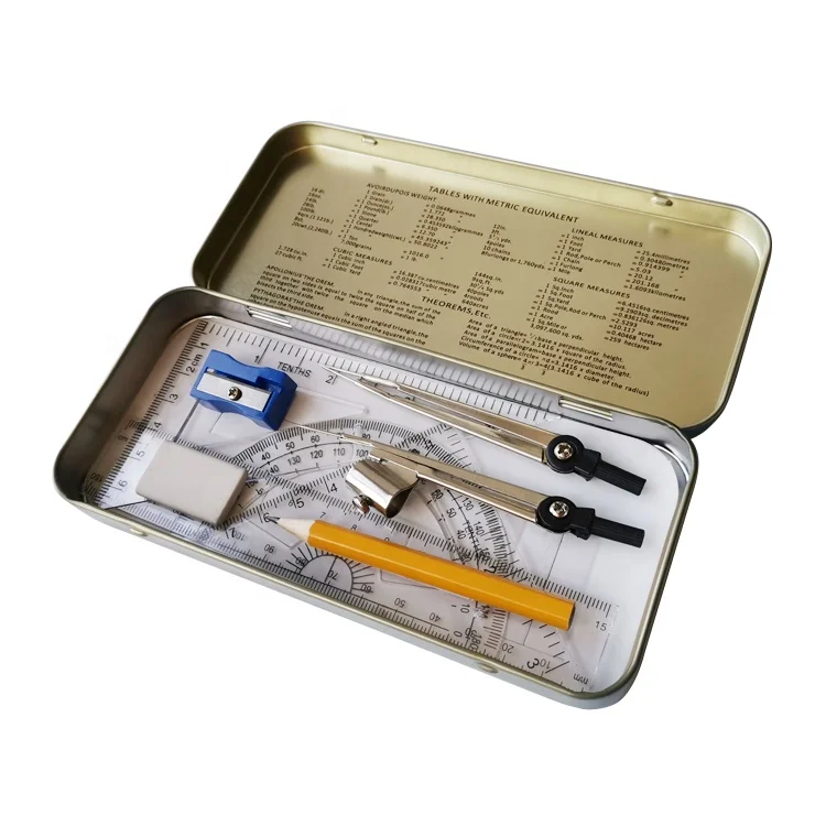 Custom Metal Math Geometry Compass Set