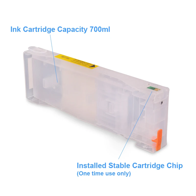 700ML/PC T8061-T8069 Empty Refillable Ink Cartridge With Chip for Epson P6080 P7080 P8080 P9080 Printer