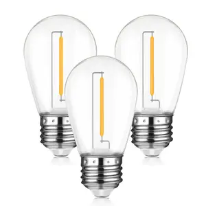 Vertak Hot S14 E27 Base Led Filament Bulb Lights Led Bulb Filament 0.3W 1W 3000K 4000K 6500K Led Bulb