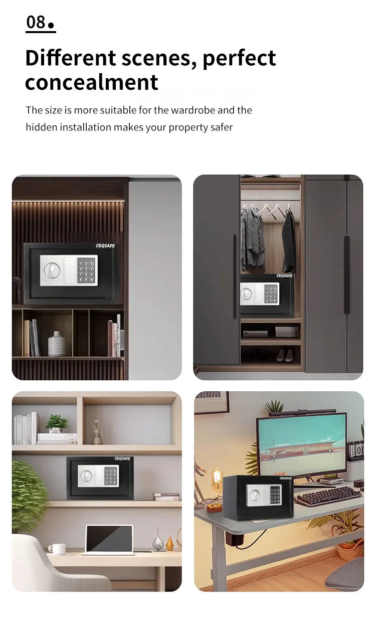 CEQSAFE 2025 American Mechanical High Quality Mini Security Safe Deposit Box factory