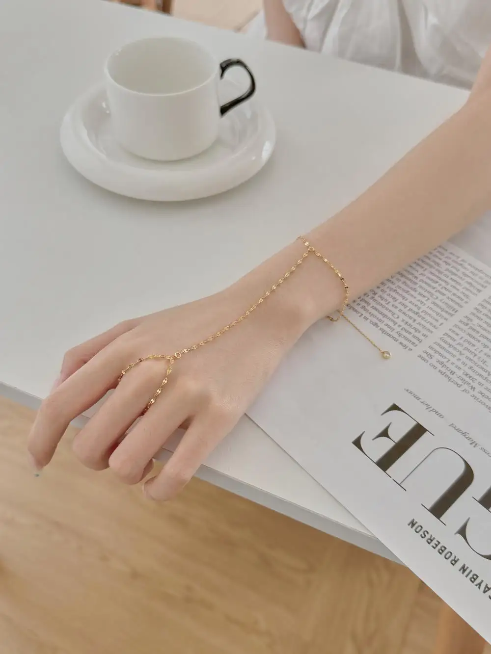 KAKODIY lip chain women's bracelet 925 sterling silver jewelry 18K gold plated bracelet detail 3