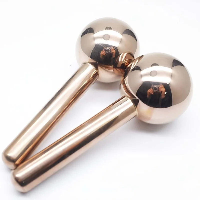 Customized Facial Massage Cold Compress Ice Globes Beauty Equipment Stainless Steel Cryo Globes