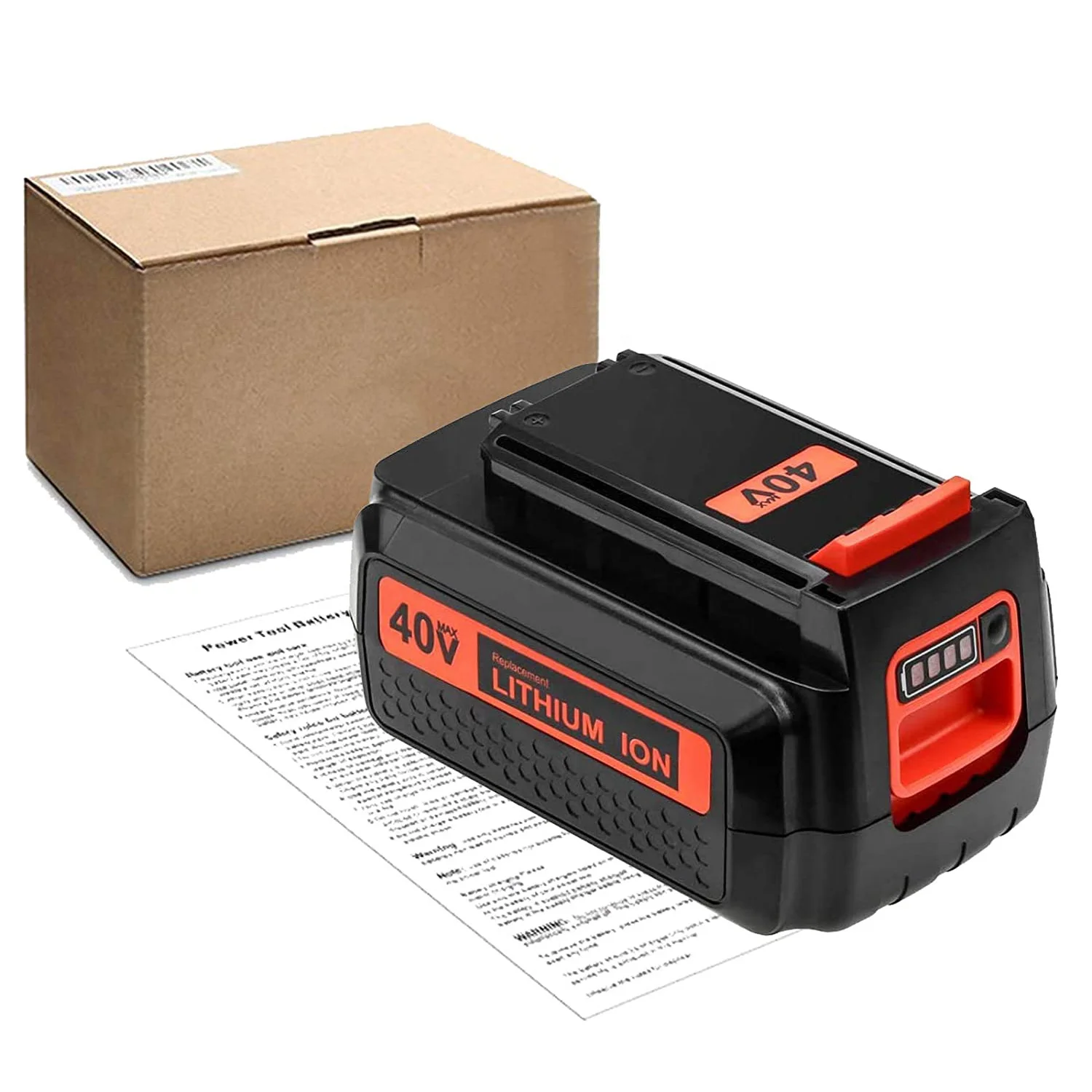 40V MAX Lithium Ion Battery 3.0Ah for Black & Decker LBXR36 LBX36 LBX2040