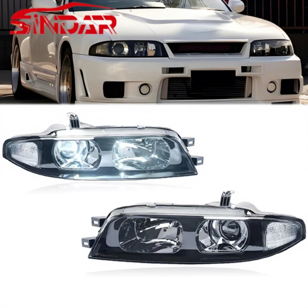 Headlight For Nissan Skyline R33 GTR 1993-1996 Series 1-3 Not For GTS Gtst LED Head Lamp 93-96 Not