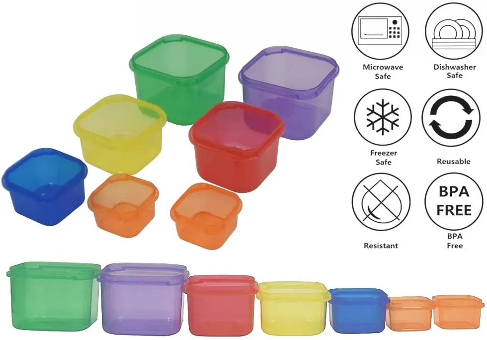 GAINWELL 21 Day Portion Control Container kit - 14 Pieces