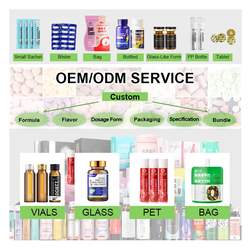 OEM White Tomato Softgel Capsule Anti-Aging Skin Whitening Marine Collagen Peptide Supplement Customizable