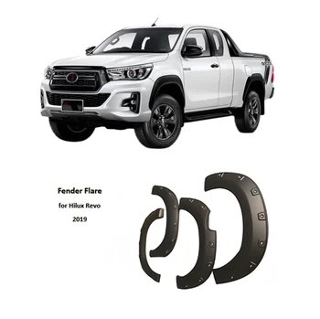 Pickup Trucks Car Accessories ABS injection Flare Wheel Arch Fender Flares for Toyota Hilux Recco 2019