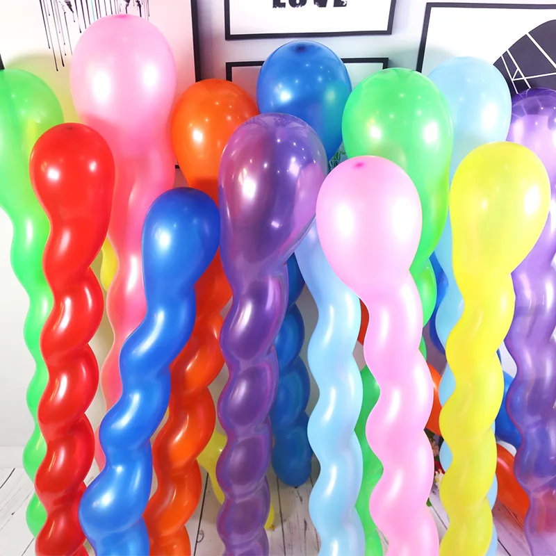 thumbnail image 2 of 500 Pcs 40 Inches KEF16 Latex Spiral Balloons - 9 Assorted Colors For 2 of 14
