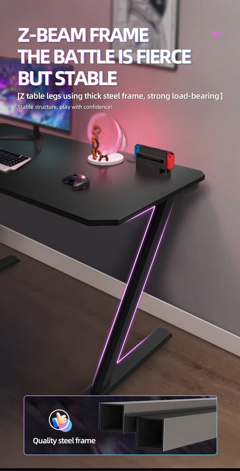 Factory Wholesale Gaming Chair And Table Set Computer Desk Gaming Table