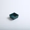 Single-compartment dish (dark green) made of food-grade PP material