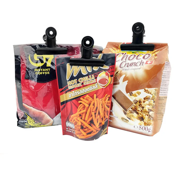 Plastic Bulldog Clip Stainless Steel Metal Paper File Rose Gold Binder Spring Money on