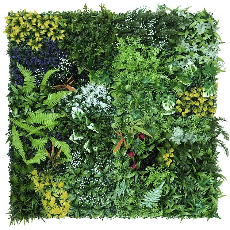 Simulation plant decoration outdoor eucalyptus simulation lawn green plant wall lawn background wall image wall