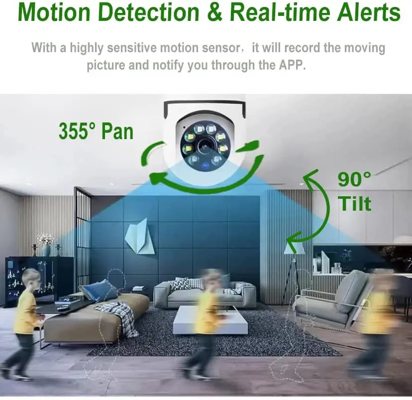 Smart Home Camera Bulb 360 Wifi Camera Cctv 360 Degree Pnaoramic Wireless Night Vision Light Bulb Security Camera
