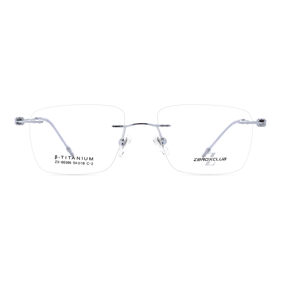 専用2 Wholesale Large Mens Spectacle Rimless Titanium Frames