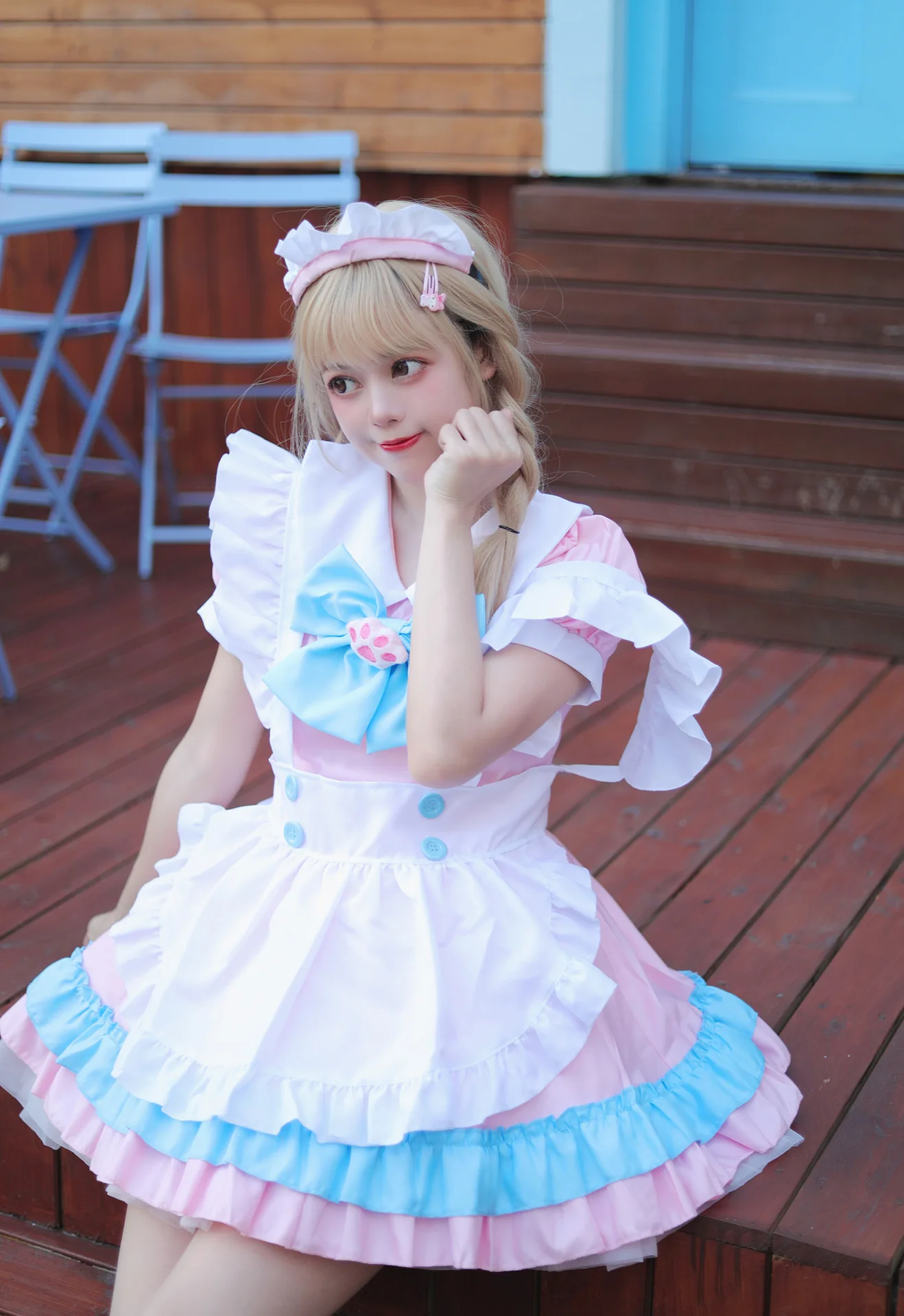 Maid With Bow Soft Girl Cosplay Costume Lolita Dress Alice| Alibaba.com
