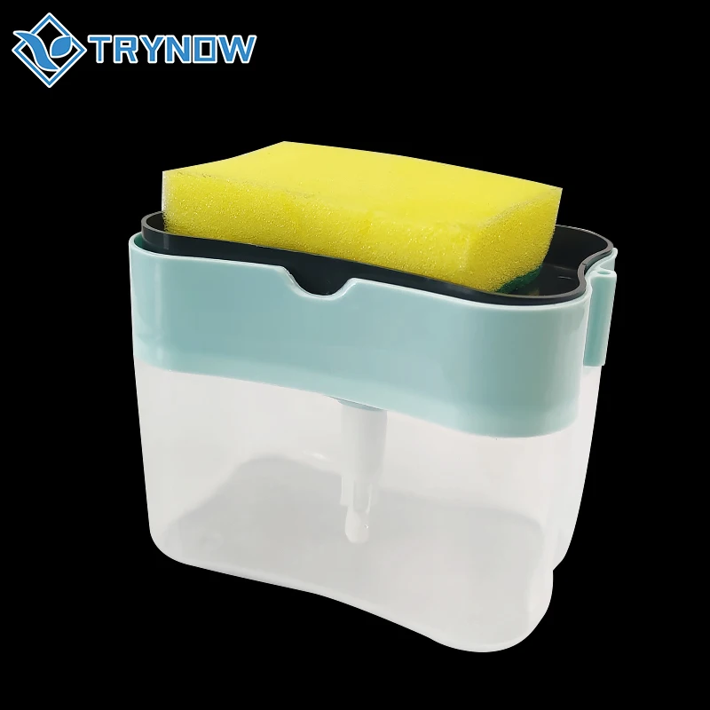 2021 2 in 1 Sponge Soap Dispenser Kitchen Manual Soap Dispensers