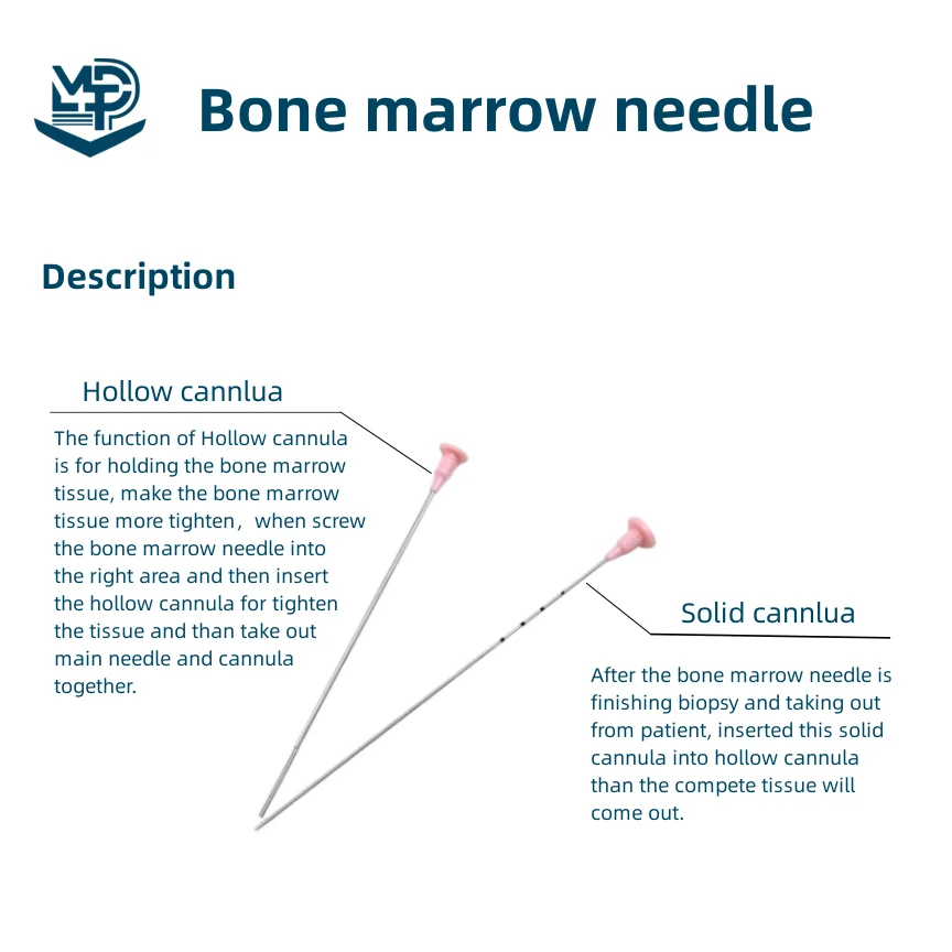 Manufacturer disposable stainless Steel Medical automatic bone marrow biopsy needle for single use supplier