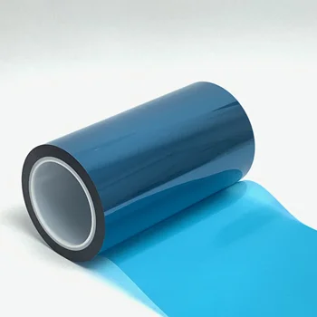 Free samples Customize graphene protective excellent adhesion effect blue plastic PET protection film