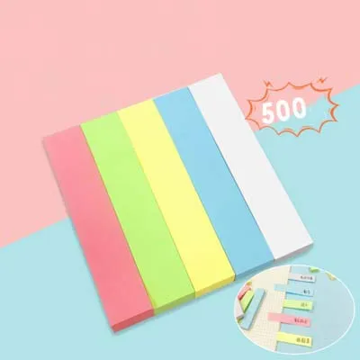 5 Colors  Memo Sticky Notes Adhesive Sticky Note Pad for Office School
