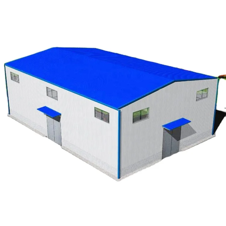 Large Span Steel Frame Prefab Workshop Shed Warehouse for Sale