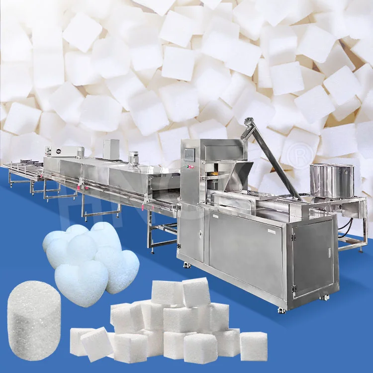 HNOC Automatic Small Scale Stevia Brown Sugar Production Line Plant Jaggery Press Sugar Cube Make Machine