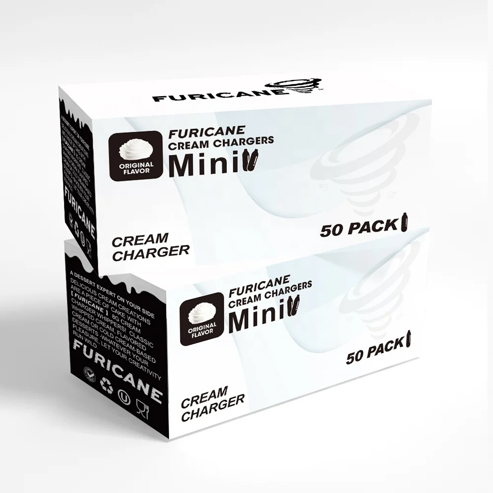 8 г, фирменные зарядные устройства для кремов, доступные в упаковке по 10, 24, 50 и 100 зарядных устройств для взбитых сливок