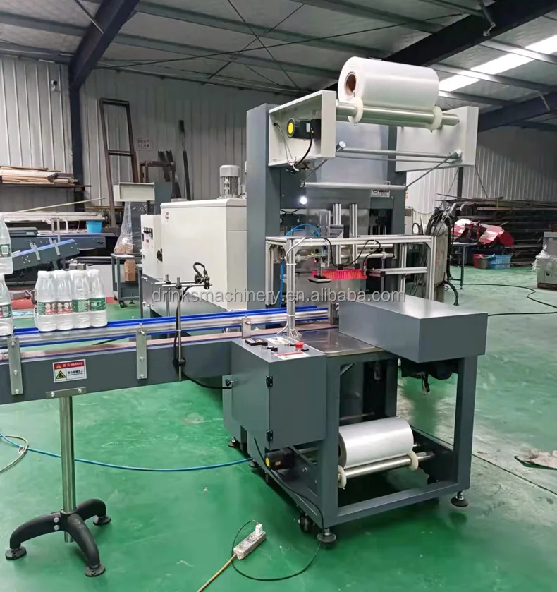Fully Automatic Shrink Packaging Machine for Bottle PE Film Heat Tunnel ...
