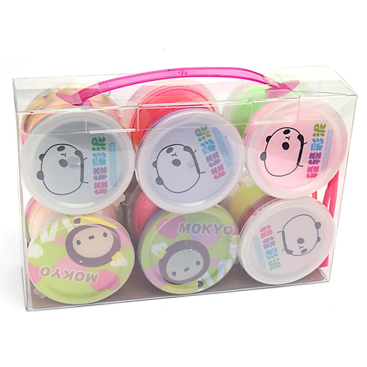 12 Colors PVC Container High Quality Modeling Popular Super Light Clay