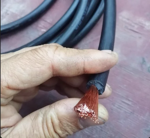 Pure copper welder cable welder cable 25mm35mm anti-freezing welding cable special welding handle wire welding wire H01N2-D/E