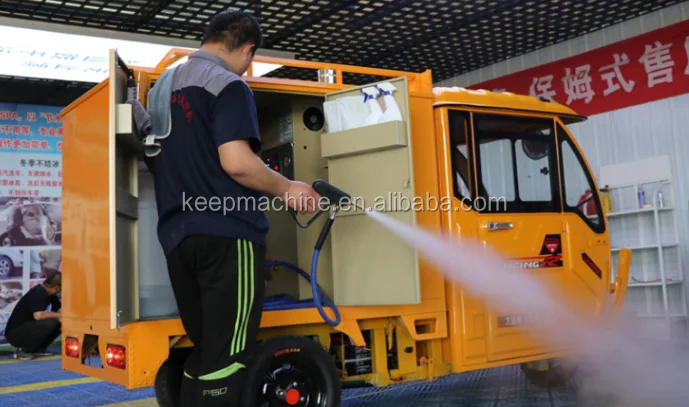 
 Китайская Мобильная многофункциональная Паровая машина для холодной воды с тремя колесами для мойки автомобилей  