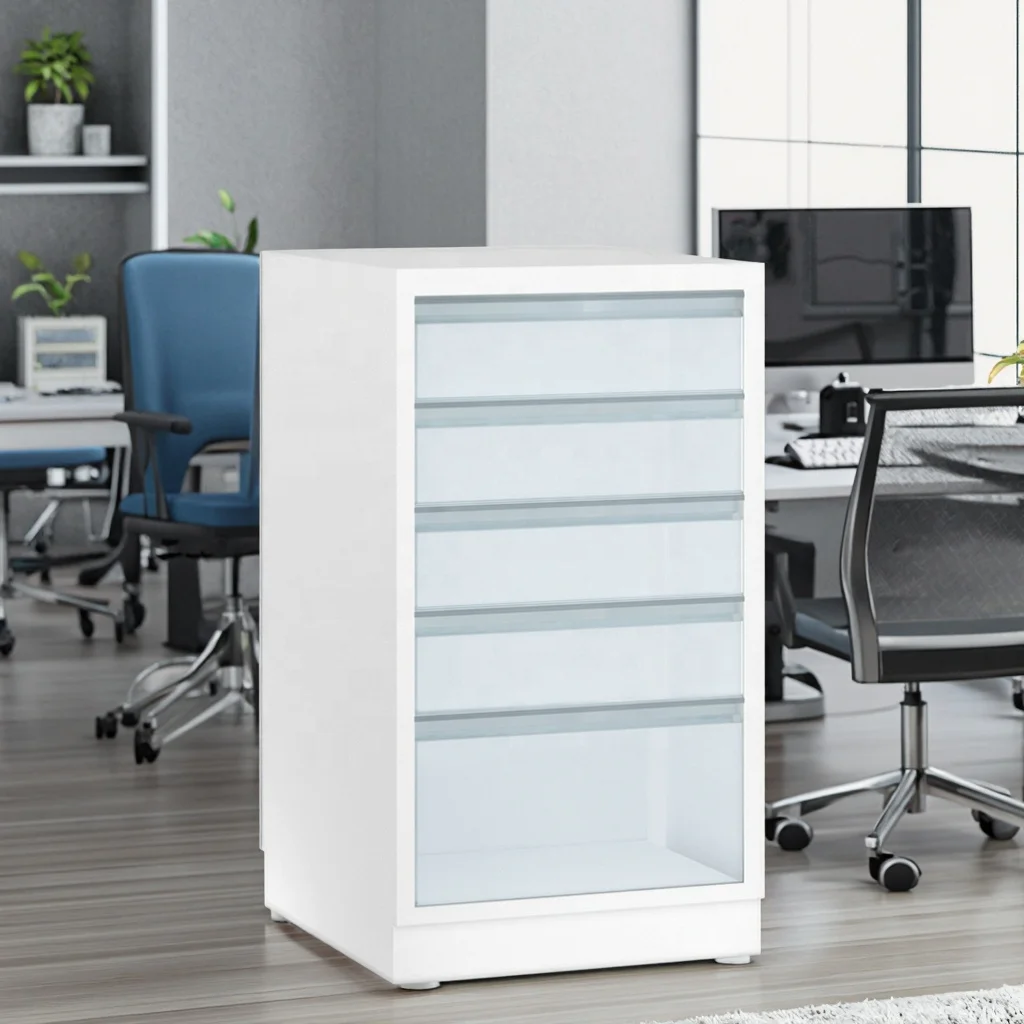 Modular Modern Stainless Steel Clinical Archives Organizer Cabinet for Hospital Office Use with Suspension Files Labeling System 4