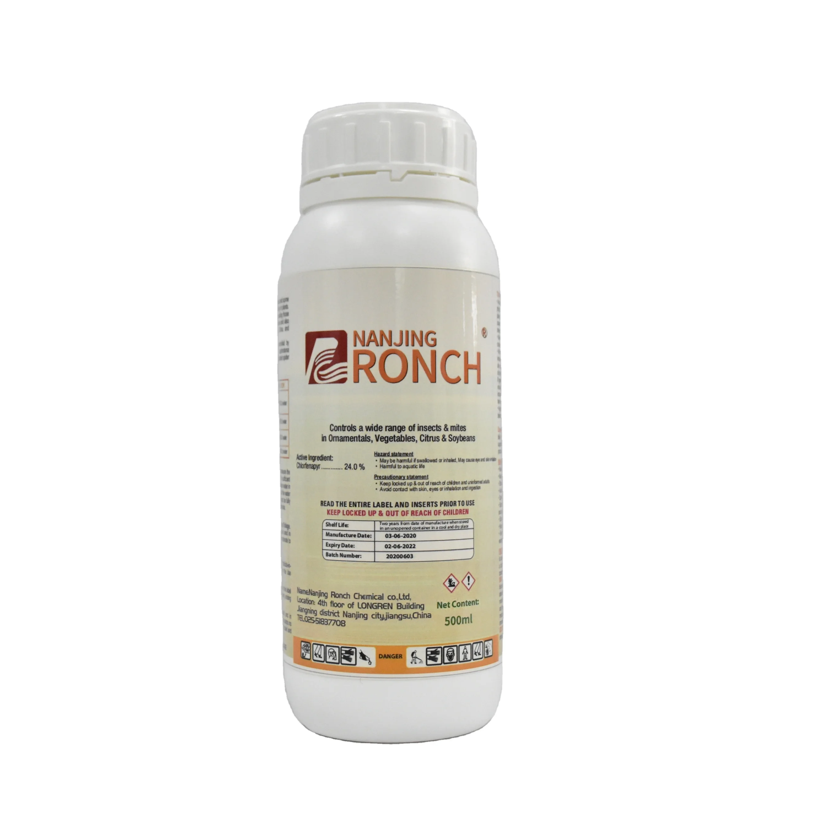 Manufacturer supply agricultural insecticide Chlorfenapyr 24%SC with factory price