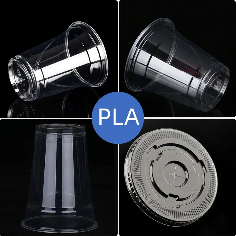 Compostable Disposable Pla Plastic Cups 12 Oz Durable Crack Resistant