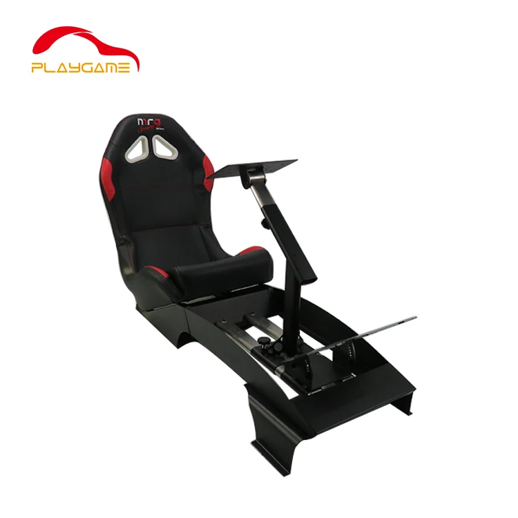 Gaming Car Stable Racing Simulator Cockpit Sim Wheel Stand Driving Simulator With Gear Shift Mount Single Monitor Stand