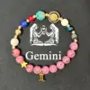 Gemini-pink veined granite