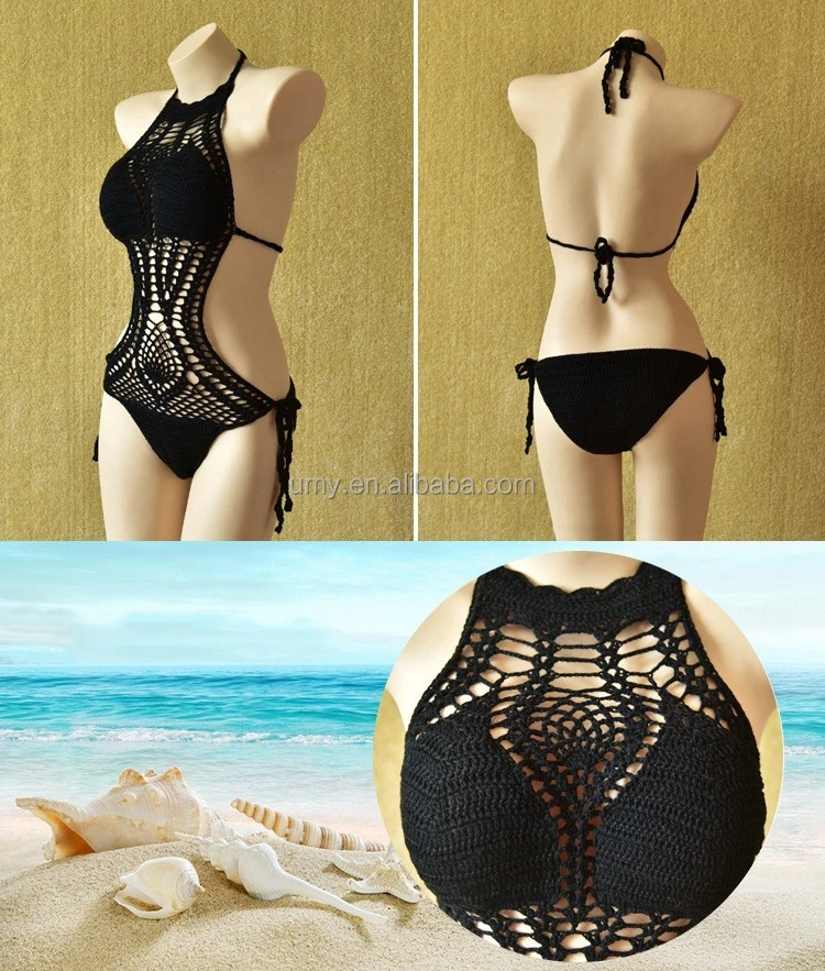 Embryform Maillot De Bain Brésilien Crochet Main | Sexy Triangle - Polyester Pour Plage, Piscine