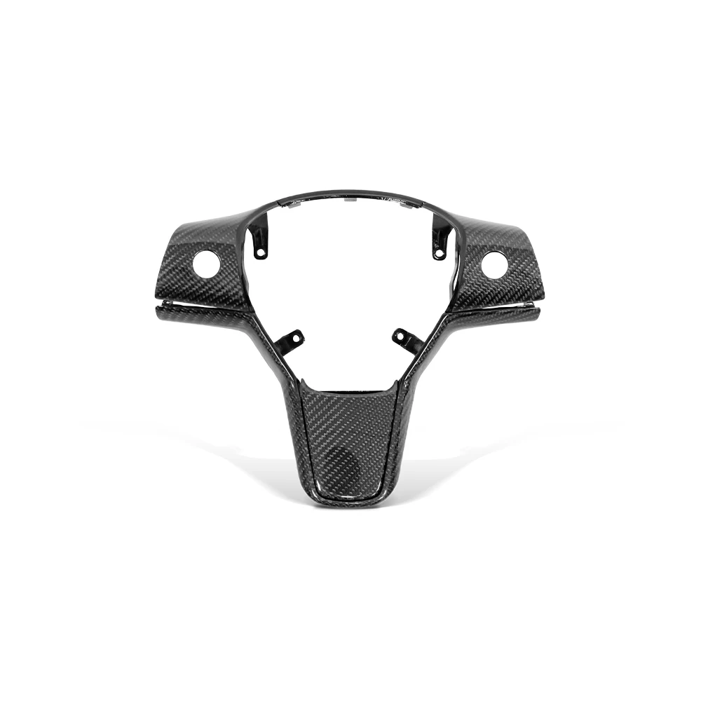 Steering Wheel Trim Cover For Ford Raptor 2023 – ABS Carbon Fiber Style, Self-Adhesive Interior Decoration