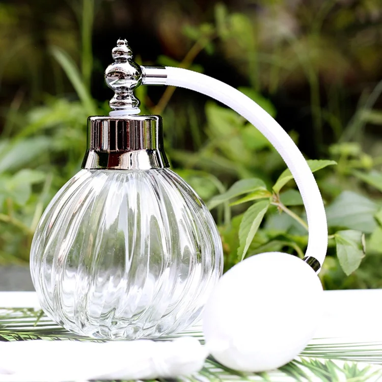 100ml Retro Vintage Glass Perfume Bottle Refillable Empty Pumpkin