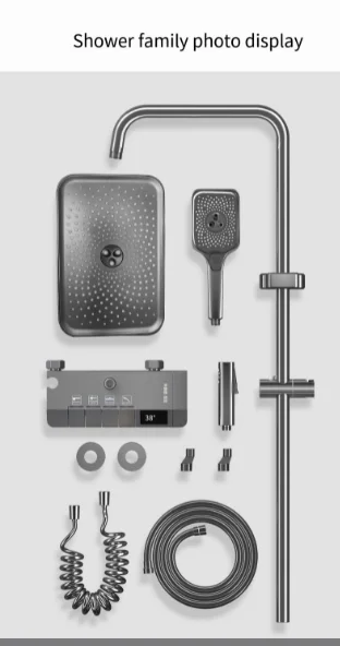 6 Inch Rainfall High Pressure Full Chrome Luxury Shower Head - Buy ...