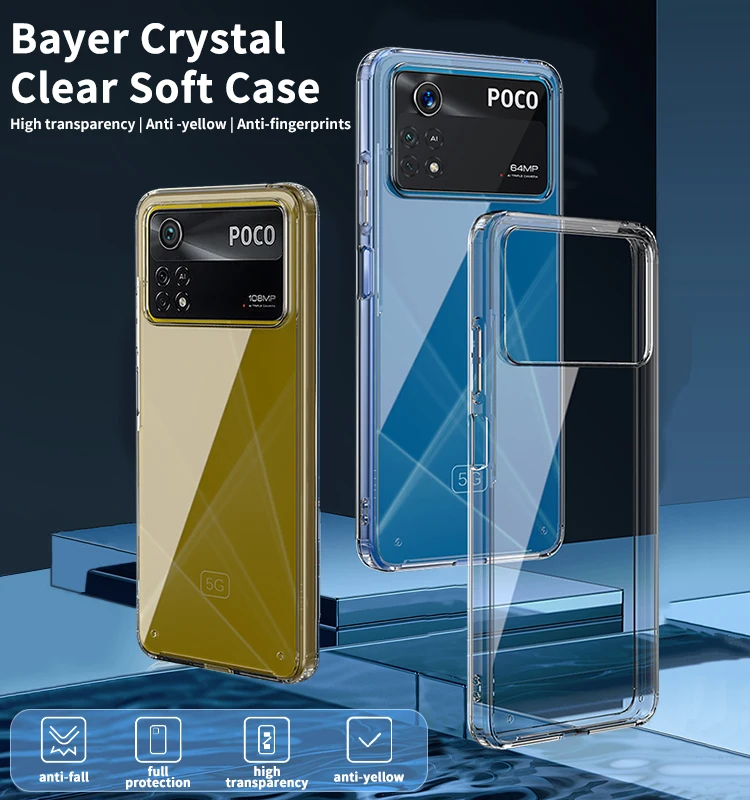 Laudtec Luxury Protective Transparent Phone Case for Poco X4 Pro 5g Case Kilif for Xiaomi Poco X4 Pro 5g Back Cover factory