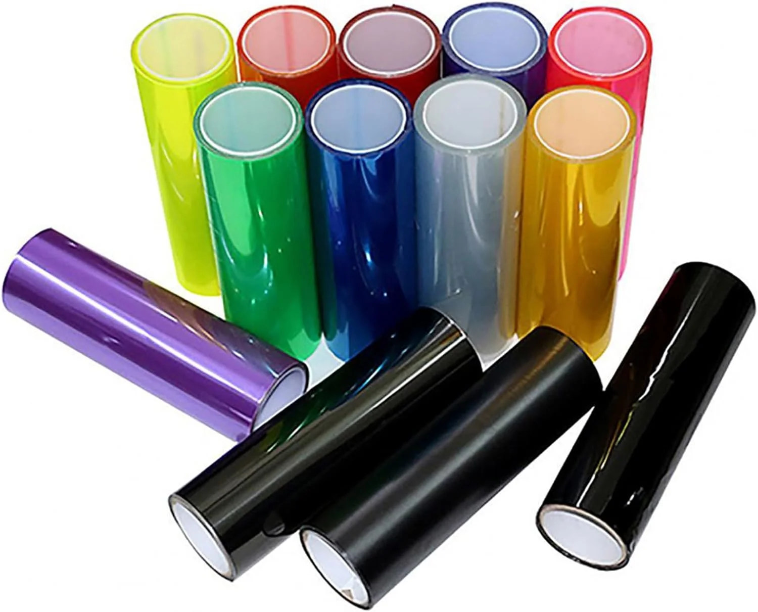 PVC Material Easy Removable 3 Layers Glossy Transparent Matte Black Light Film Tint