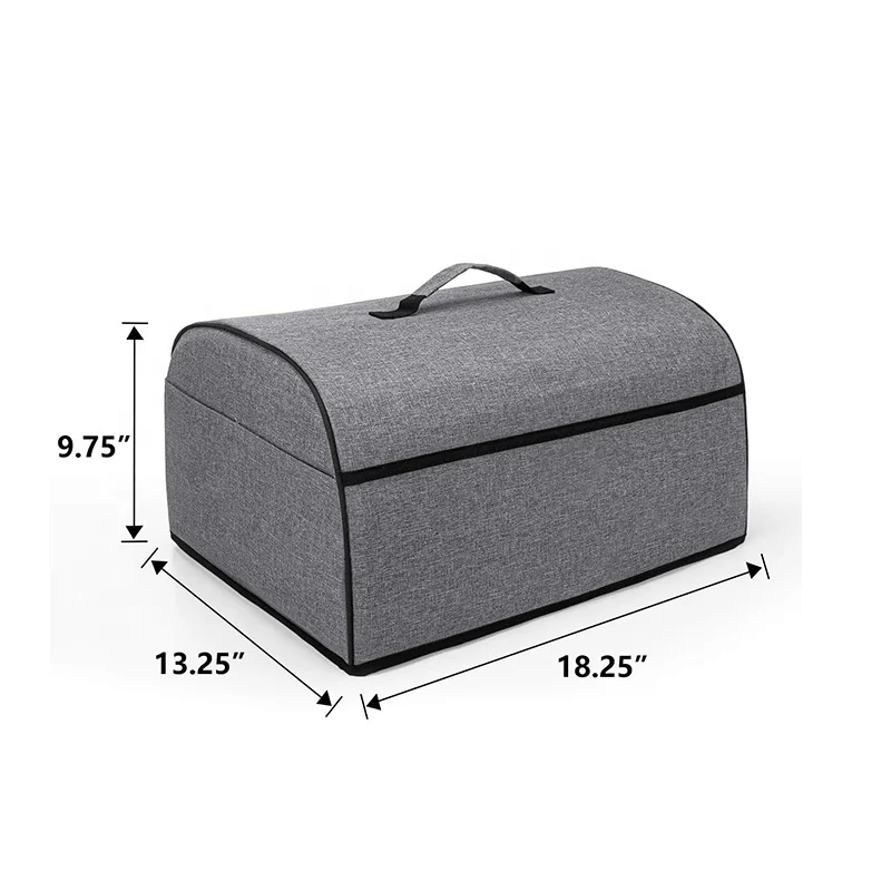 Toaster Oven Cover Compatible with Hamilton Beach 6-Slice Toaster Oven Gray