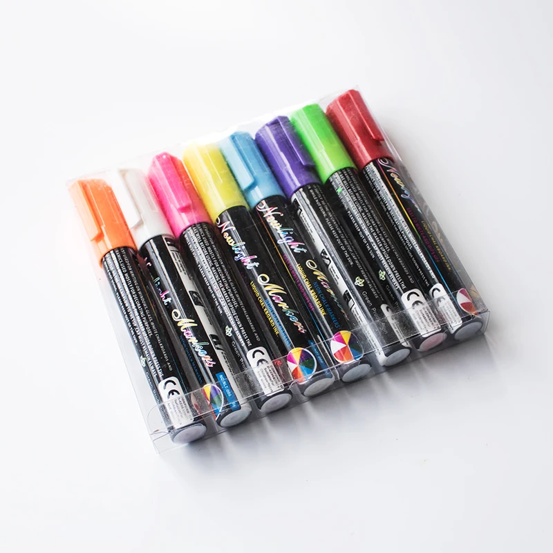 1PC White Liquid Chalk Marker Pen Used On Glass Windows Chalkboard